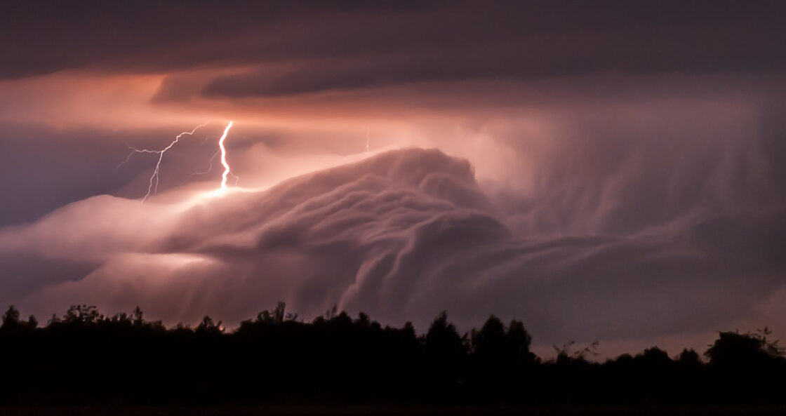 Burza w okolicach Rzeszowa, fotograf Paweł Litwin